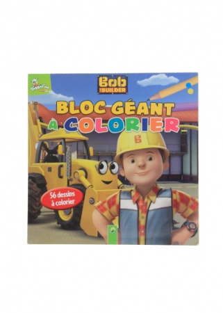 Bloc géant à colorier Bob le bricoleur