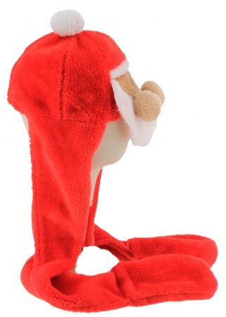 Bonnet père Noël avec echarpe cache main