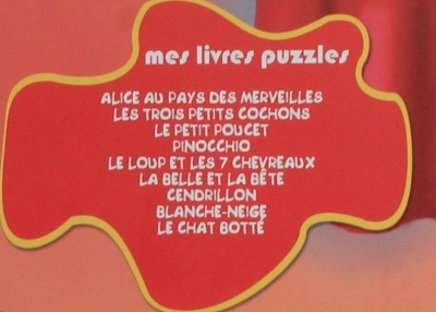Boucle d\'Or Livre puzzle
