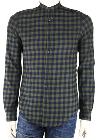 Chemise col mao manches longues 