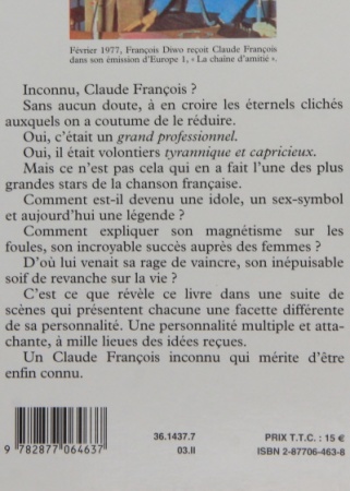 Claude Francois inconnu