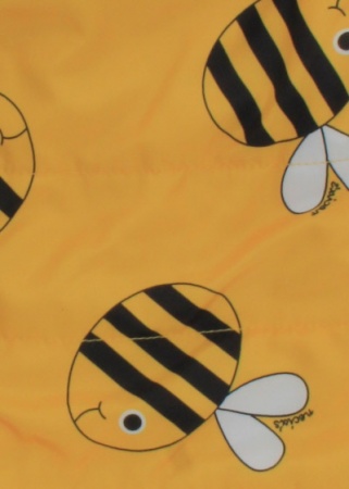 Doudoune à capuche Motifs abeilles 