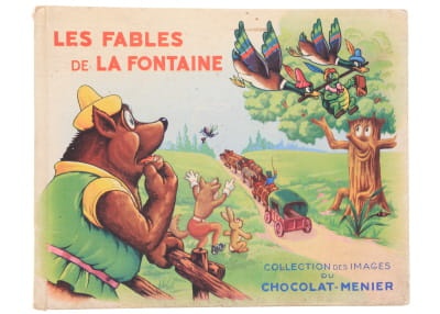 Les fables de la Fontaine - collection d\'image chocolat-Menier