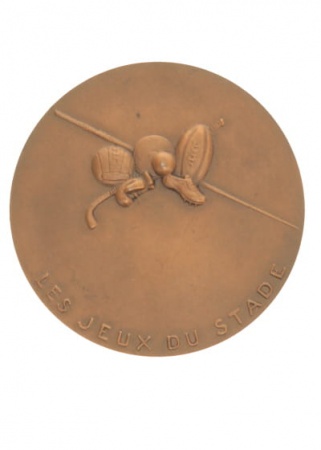 Medaille en bronze les jeux du stade : P. Bouret 80mm
