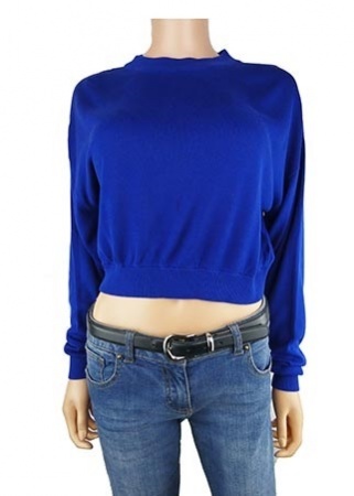 Pull croptop manches longues 